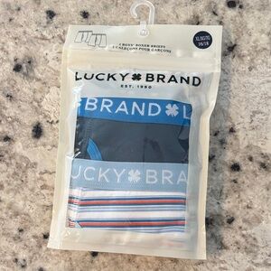 Lucky Brand Boys' Boxer Briefs - Navy and Striped